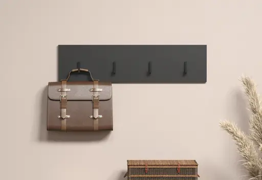 Garderobenpaneel - B ca. 80 cm, Anthrazit