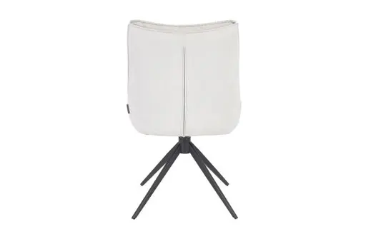 Stuhl MANDY - drehbar, Stoff, Silbergrau