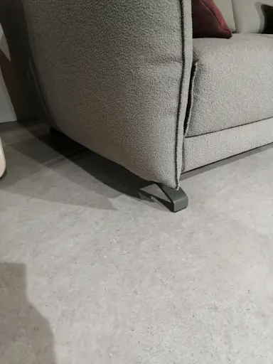 Sofa Fiolina - 3-Sitzer inkl. Schlaffunktion, Stoff, Hellgrau