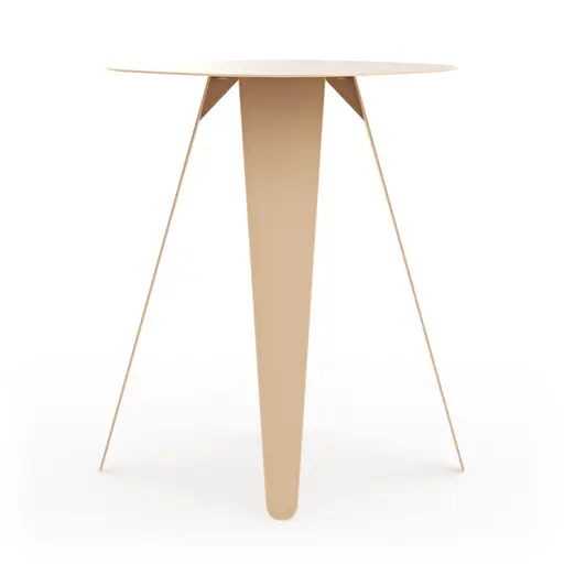 Beistelltisch Signe - BHT ca. 40x50x40 cm, Lack, Beige