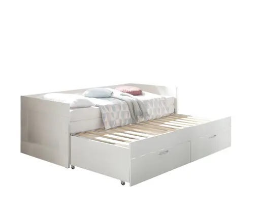 Funktionsbett- Liegefläche ca. 90x200 cm, Weiß