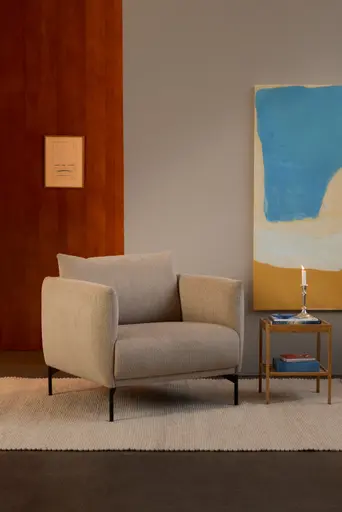 Sessel Joana - Stoff, Beige