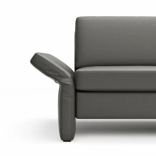 Sofa Arima - 2,5-Sitzer, Leder, Anthrazit