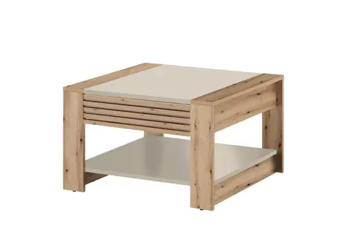 Couchtisch - LB ca. 70x70 cm, Evoke Eiche Nachbildung, Kaschmir