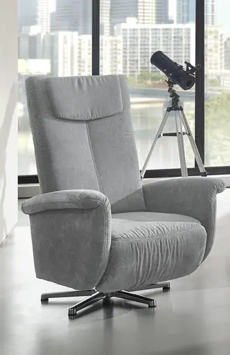 Relaxsessel - Relaxfunktion (manuell), Flachgewebe, Hellblau