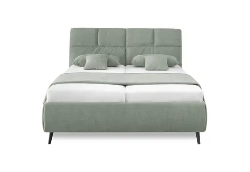 Polsterbett - Liegefläche ca. 180x200 cm, Stoff, Grün