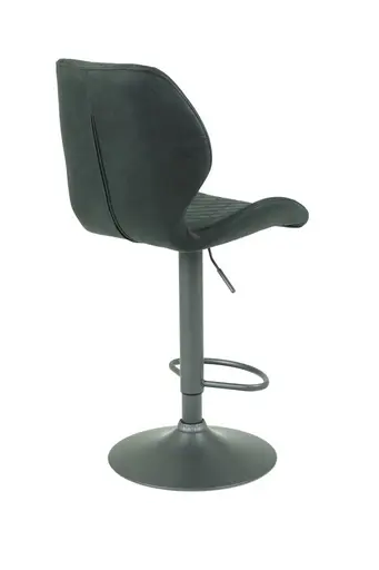 Barhocker - höhenverstellbar, Stoff, Anthrazit