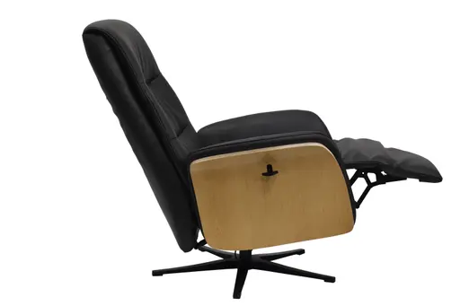 TV-Sessel MARCES - drehbar, Relaxfunktion, Kopfteilverstellung, Leder, Schoko