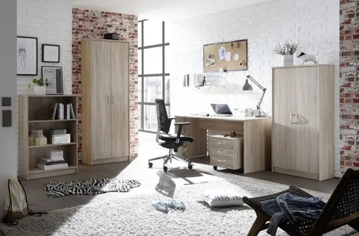 Hochschrank - B ca. 72 cm, Sonoma Eiche Nachbildung