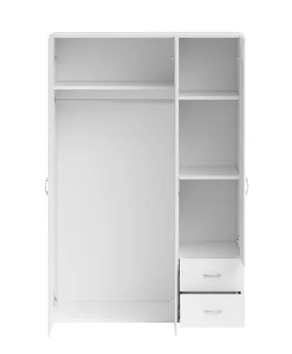 Drehtürenschrank- B ca. 120 cm, Weiß