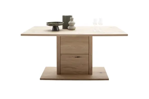 Esstisch - LB ca. 160x90 cm, Eiche Nachbildung, Eiche massiv geölt