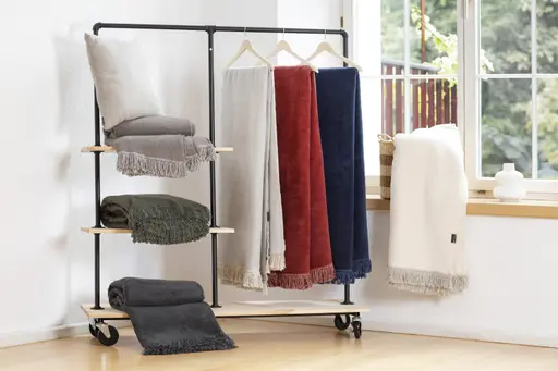 Wohndecke - BL ca. 150x200 cm, Schlamm