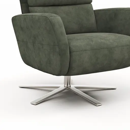 Drehsessel Lotta -Größe L, inkl. Relaxfunktion, Stoff, Olive