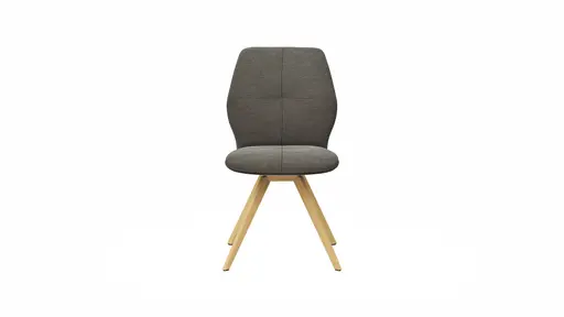 Polsterstuhl Dinner -  Stoff, Dunkelbraun