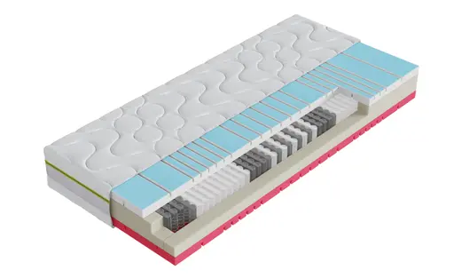 Tonnentaschenfederkernmatratze Natura Alpin Aqua Cool TFK 90x200cm, H3 fest