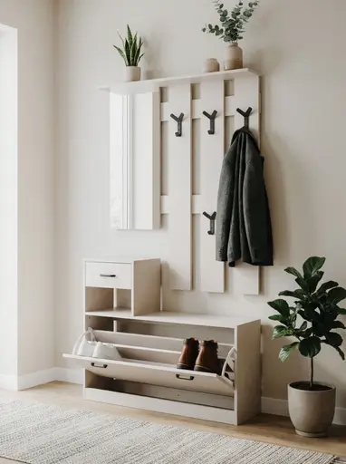 Kleingarderobe- B ca.100 cm, Beige