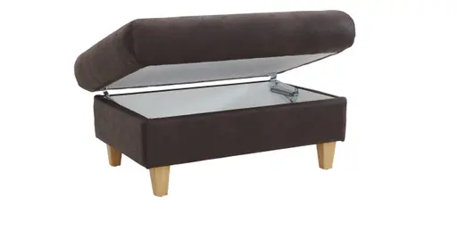 Hocker Cornella Classic - BL ca. 65x95cm, Stoff mocca