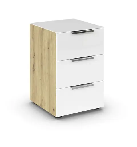 Nako RIPP- Eiche Dekor, Glas, Weiß