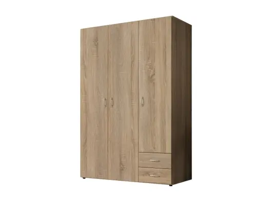 Drehtürenschrank- B ca. 120 cm, Eiche Dekor