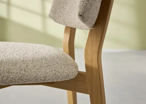 Stuhl Mila - Stoff, Natur