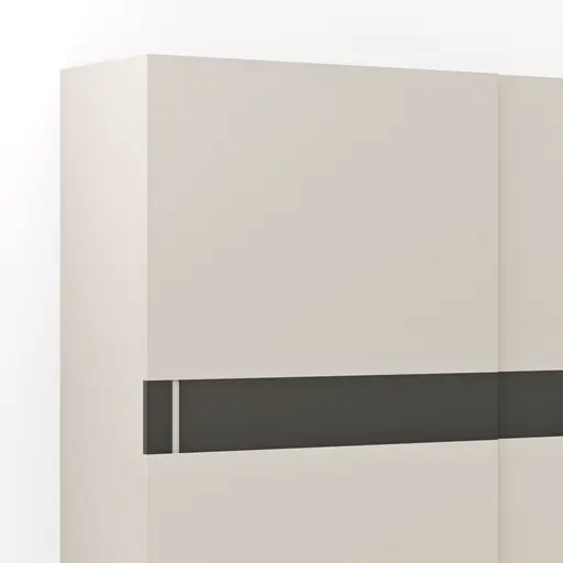 Schiebetürenschrank Loretto - B ca. 280 cm, Lack matt, Perlmutt