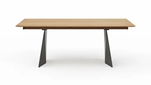 Esstisch 3100 - LB ca. 200x100 cm, beiseitig ausziehbar, Asteiche massiv, Geölt