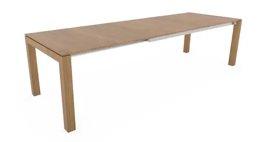 Esstisch 3400 - LB ca. 200x100 cm, ausziehbar, Asteiche massiv, Geölt