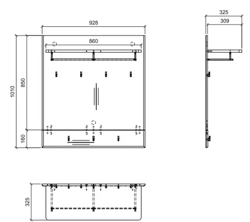 Paneel- Eiche Dekor, Dunkelgrau