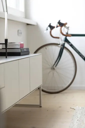 Lowboard Ove - B ca. 180 cm, Lack Matt, Kreide