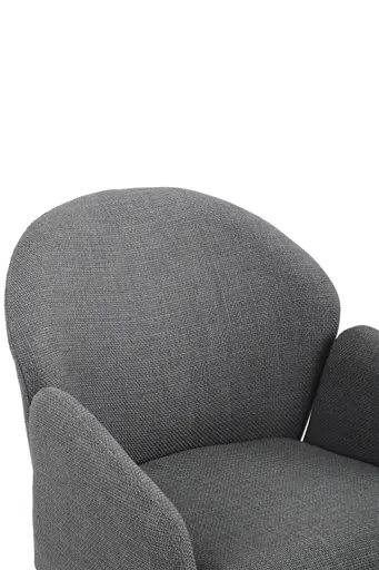 Armlehnstuhl - drehbar, Stoff, Grau
