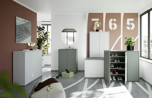 Schuhkommode FAID- Hellgrau