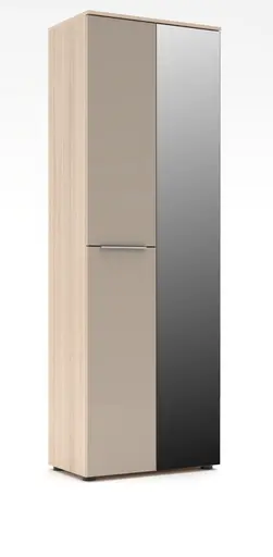 Garderobe - inkl. Sitzkissen, Riva Eiche Nachbildung, Kaschmir