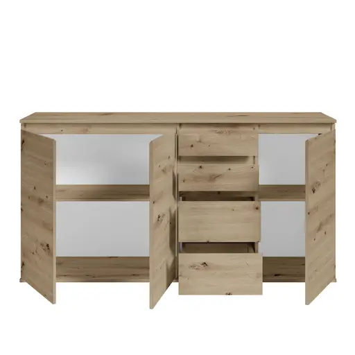 Kommode - B ca. 160 cm, Artisan Eiche Nachbildung