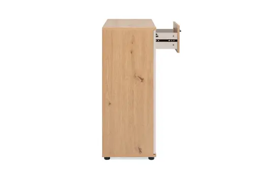 Kommode- B ca. 60 cm, Eiche Dekor, Beige