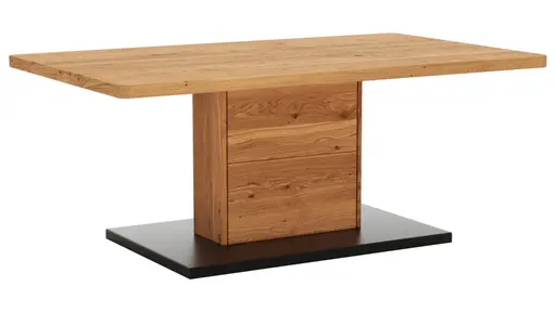 Couchtisch Fibra - LBH 110x65x45 cm, Asteiche massiv