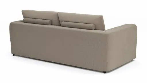Sofa Stormy - 3-Sitzer, Stoff, Graubeige