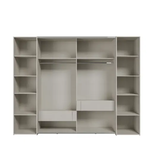  Schwebe-/Drehtürenschrank FAHDA- B ca. 270 cm, Sand