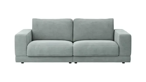 Sofa Juni - 2-Sitzer, Cord, Hellblau