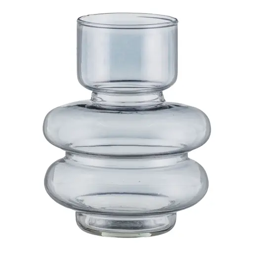 Deko-Vase - DH ca. 16x20 cm, Rauchgrau