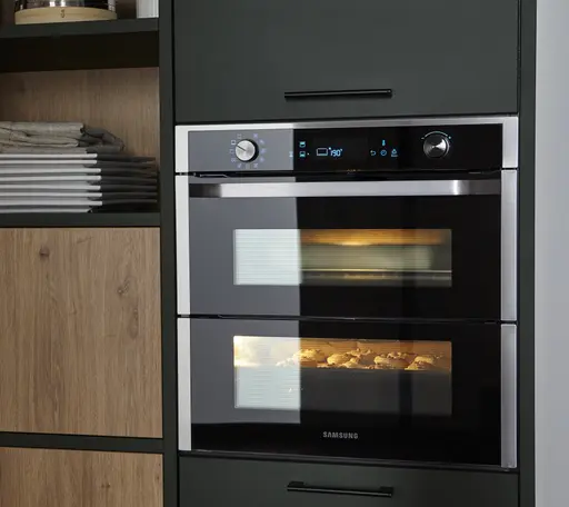 Winkelküche 54.160 GL 7 521, Lack samtmatt Waldgrün