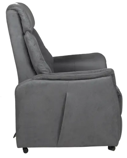 TV-Sessel - inkl. Sitzheizung, Aufstehhilfe, Relaxfunktion, Microfaser, Anthrazit