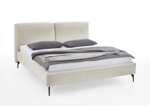 Polsterbett - Liegefläche ca. 180x200 cm, Stoff, Natur