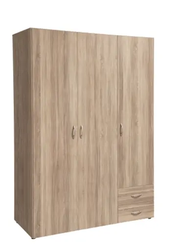 Drehtürenschrank- B ca. 120 cm, Eiche Dekor