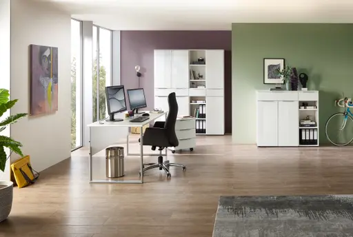 Büroregal - B ca. 40 cm, Weiß