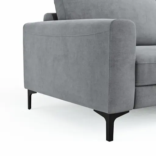 Sofa Oviedo - 2-Sitzer, Stoff, Grau