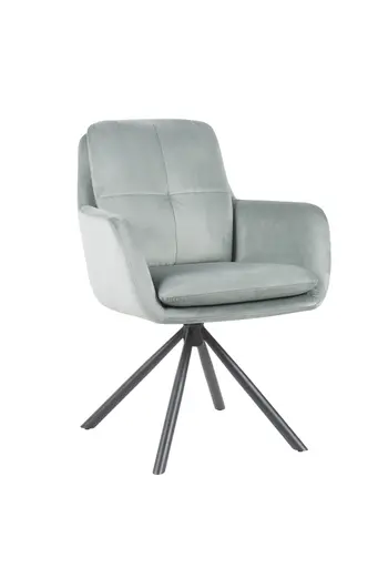 Armlehnstuhl - drehbar, Samtvelour, Mint