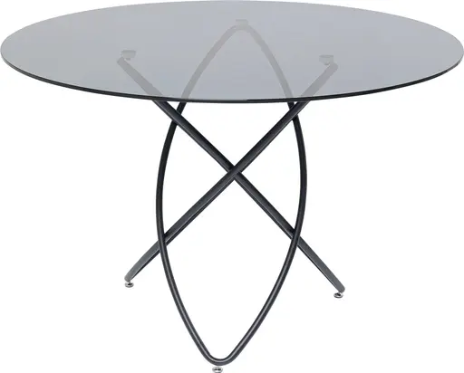 Esstisch - Ø/H ca. 120x76 cm, Schwarz