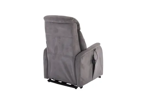 TV-Sessel MARIN - Aufstehhilfe, Relaxfunktion, Kopfteilverstellung, Stoff, Grau