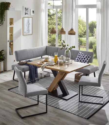 Freischwinger Carmelo - Velour, Hellblau