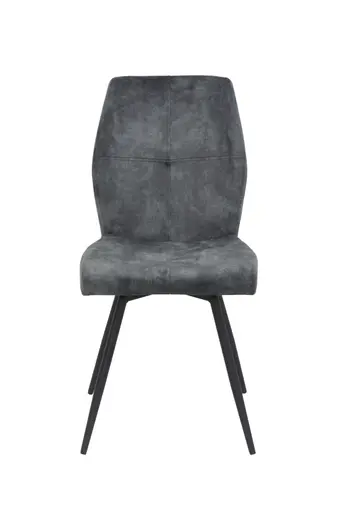Stuhl - drehbar, Stoff, Vintage Anthrazit